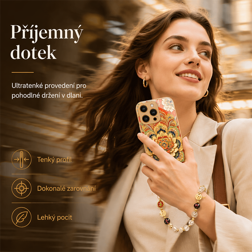 Ozdobte svůj telefon uměním Dunhuang – luxusní pouzdro na telefon s motivem lotosu a třpytivým povrchem. Na dobírku! 🌸
