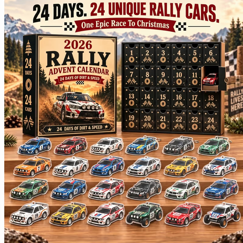 🏎️ Adventní kalendář rallye 2026 – 24 dní špíny a rychlosti, 24 sběratelských rallyových vozů