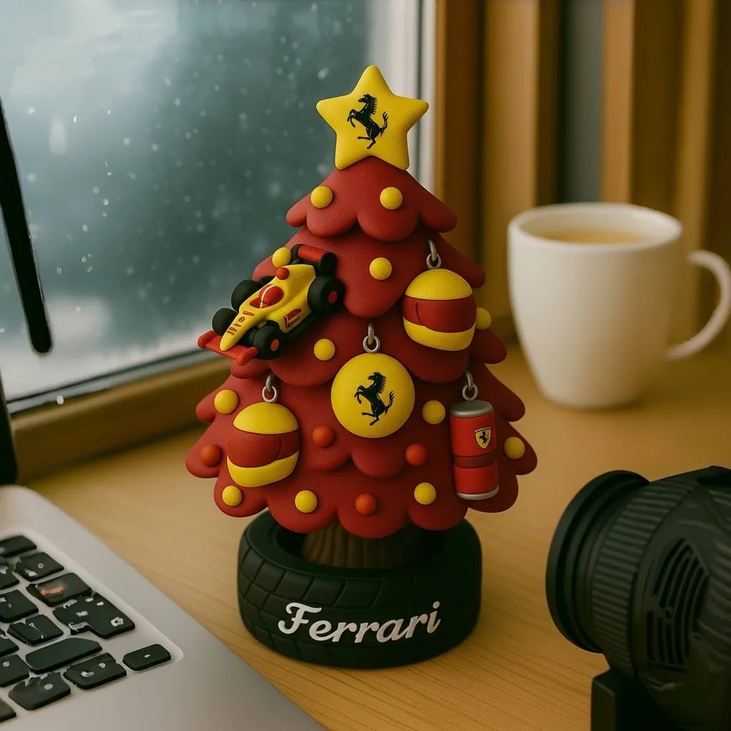🎄🏎️ Miniaturní vánoční stromeček ve stylu týmu F1