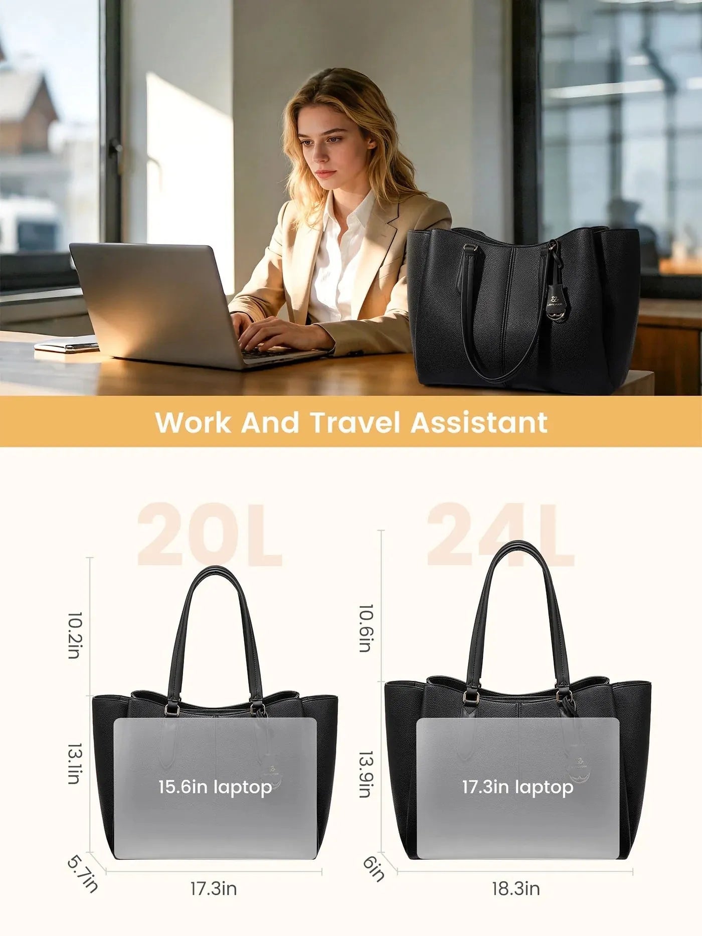 💼Taška na notebook – trojitá přihrádka, pro notebooky o velikosti 15,6" a 17,3"