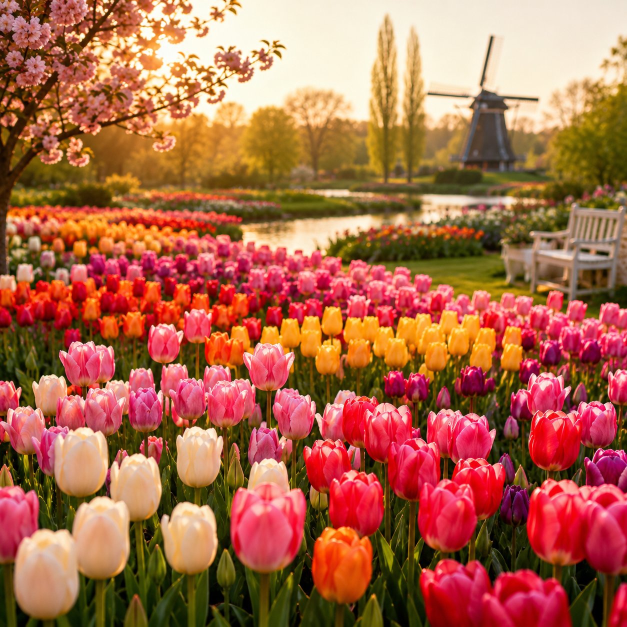 🌷Vzácná semínka tulipánů – Barevné jarní květy do květináčů, záhonů a zahrad