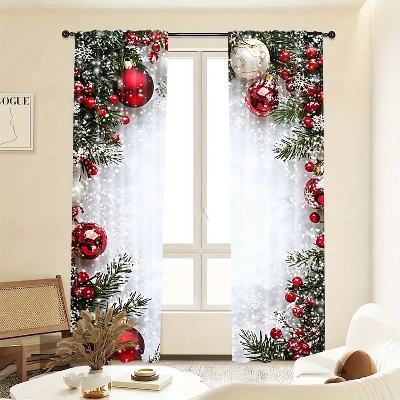 🎅Vánoční výprodej 49% SLEVA🎄Vánoční záclony