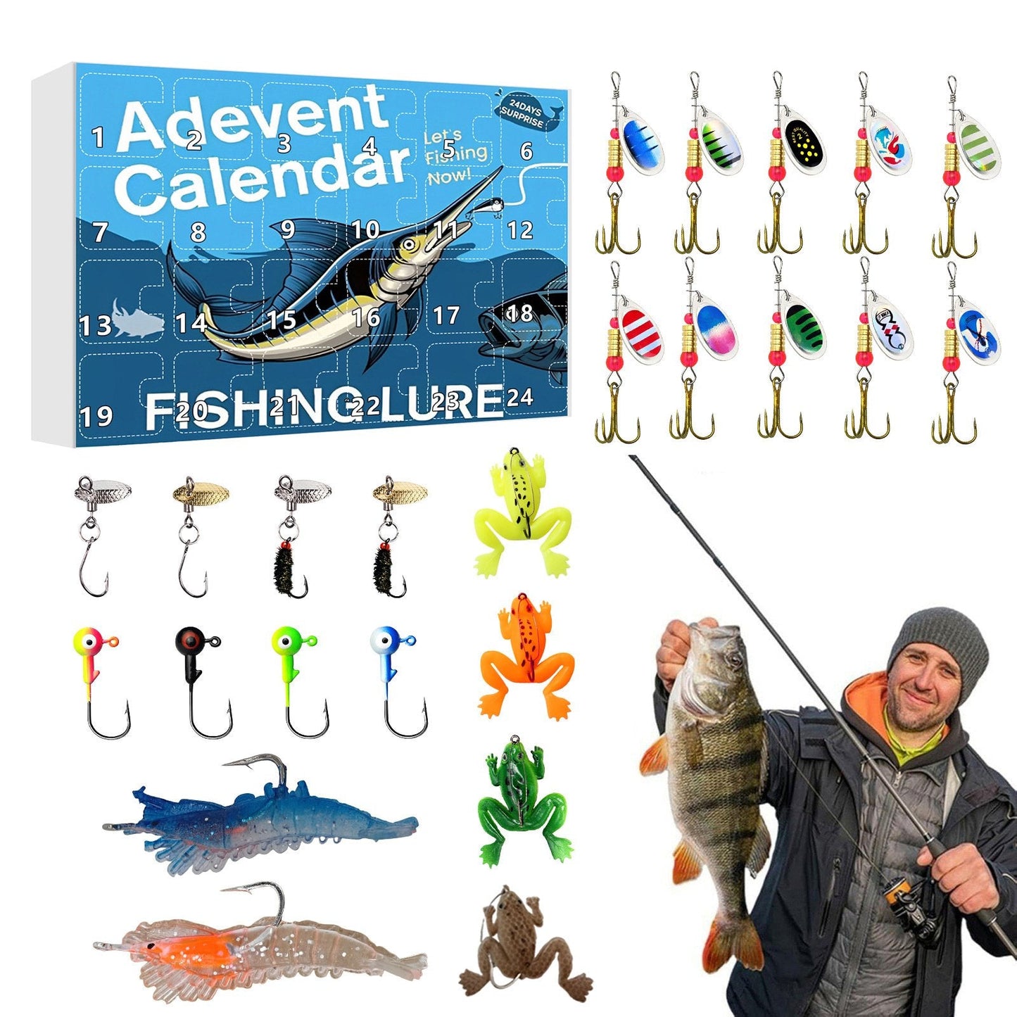 🎣 Rybářský adventní kalendář 2025 (limitovaná edice) – denní překvapení v podobě rybářských pokladů nejvyšší kvality
