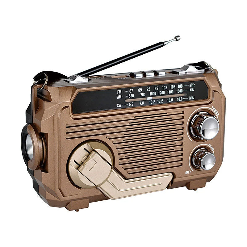 Ruční rádio s funkcí nouzového nabíjení