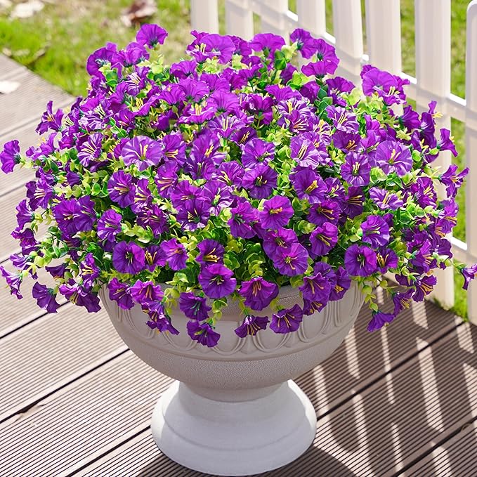 💥Vylepšený materiál nejvyšší kvality 🌸Svlačec odolný vůči UV záření a neblednoucí (bez květináče)