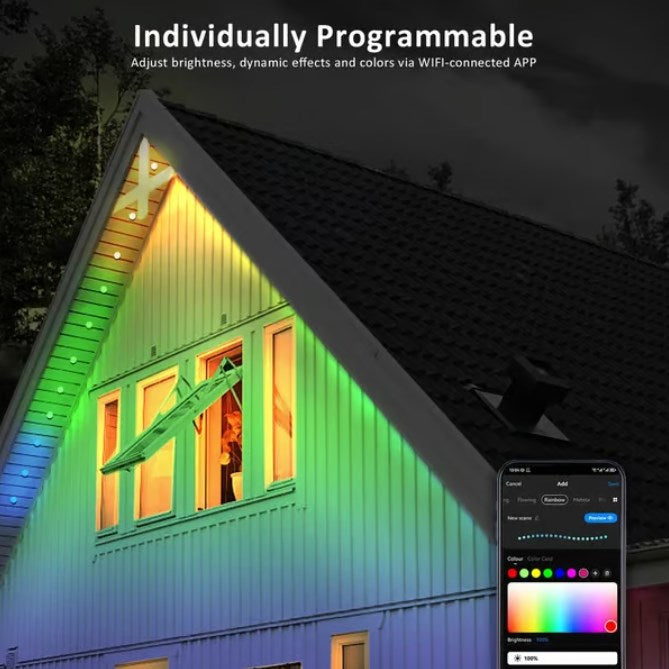 ⏰Poslední den výprodeje🌈Chytré duhové LED venkovní permanentní světlo