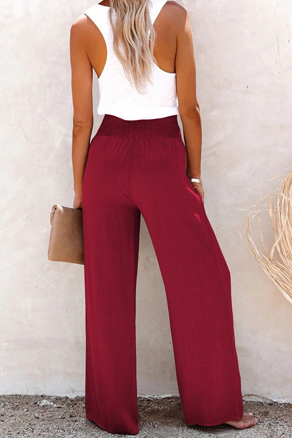 😍Dámské plátěné kalhoty s vysokým pasem