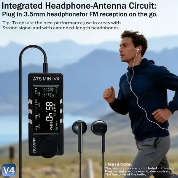 📻Vylepšený rádiový přijímač ATS Mini V4 Si4732 s DSP procesorem pro všechna pásma