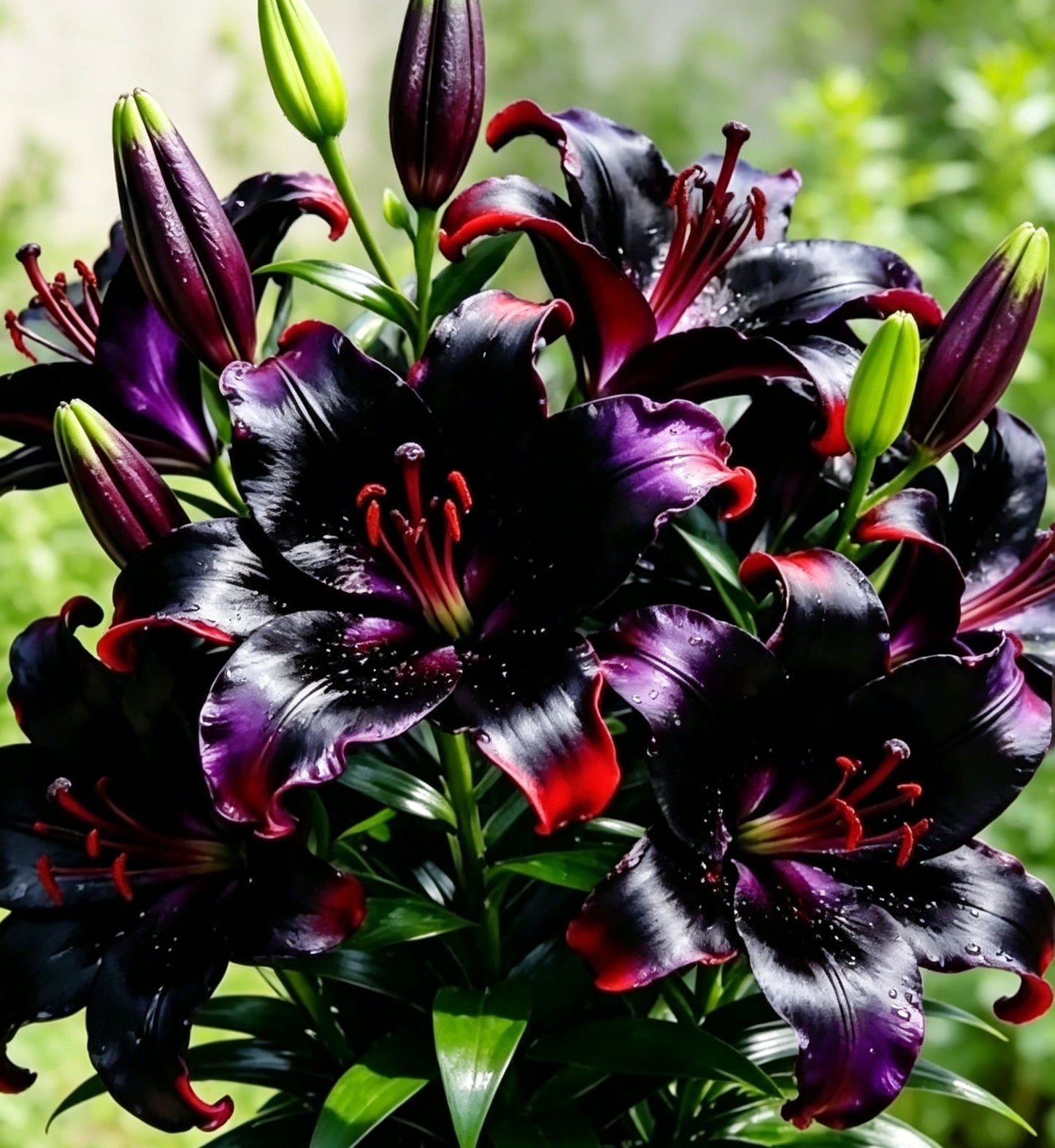Černá magická lilie🌺Cibulky parfémovaných lilií – svěží a sladké