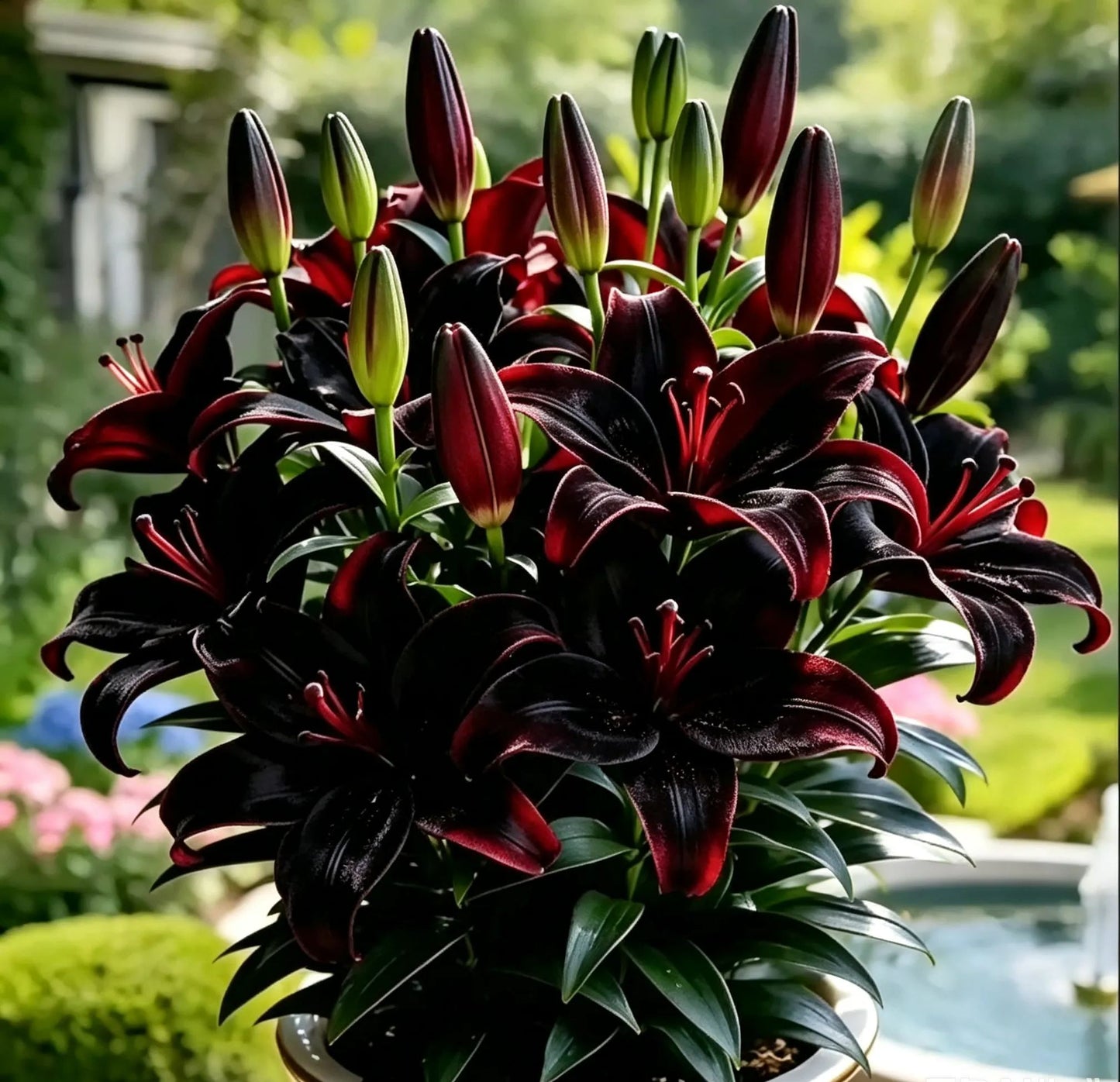 Černá magická lilie🌺Cibulky parfémovaných lilií – svěží a sladké