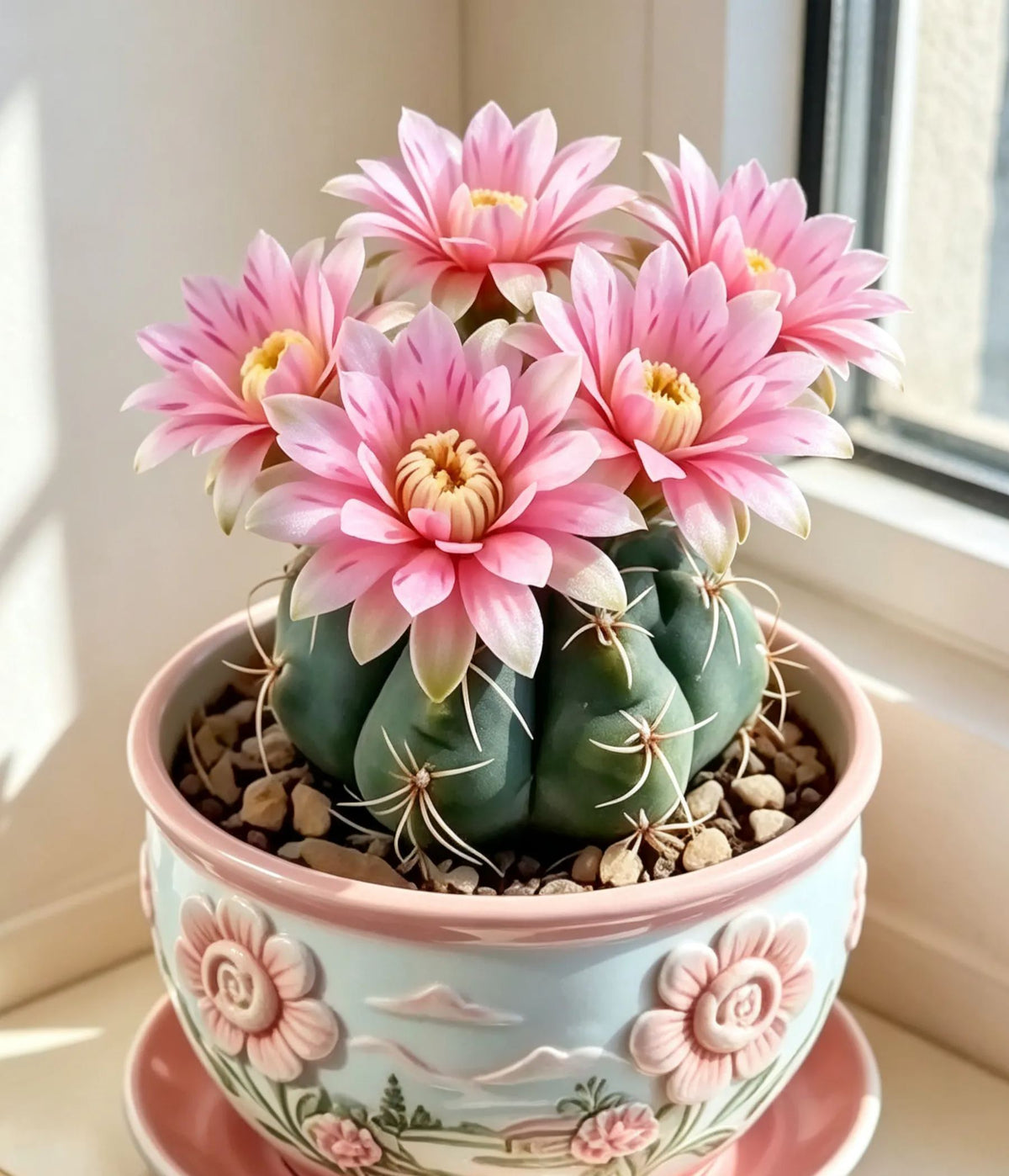 🌵 Seznamte se se svým novým nejlepším přítelem – kaktusem Gymnocalycium baldianum! 💕