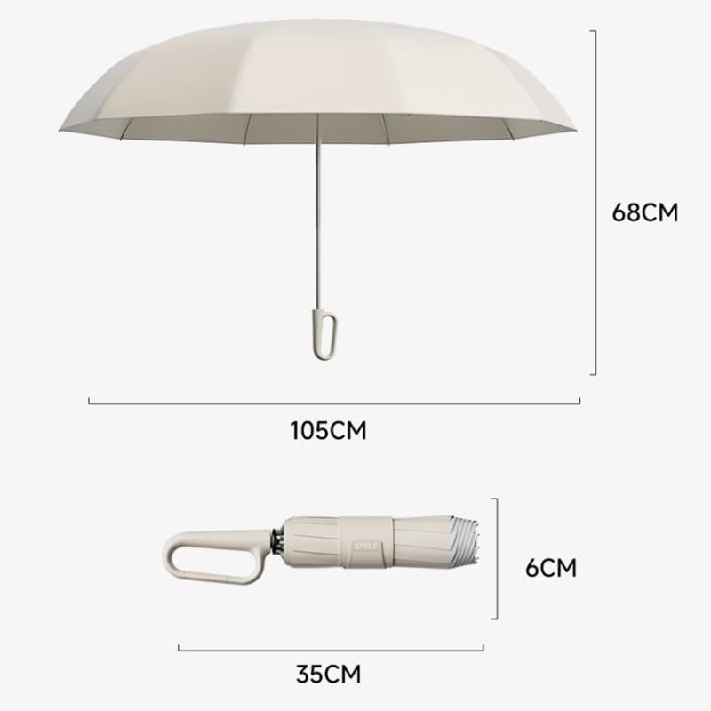 ☂️✨ Reflexní deštník s bezpečnostními proužky! Zpětné roztahování a smršťování bez stříkající vody, dobrá viditelnost v šeru