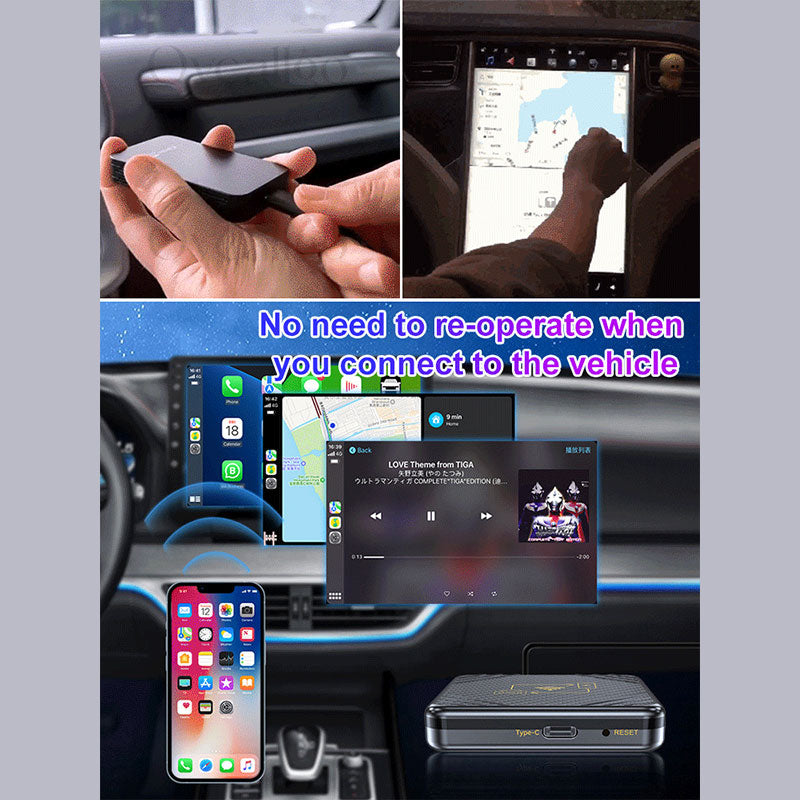 Box připojený k autu