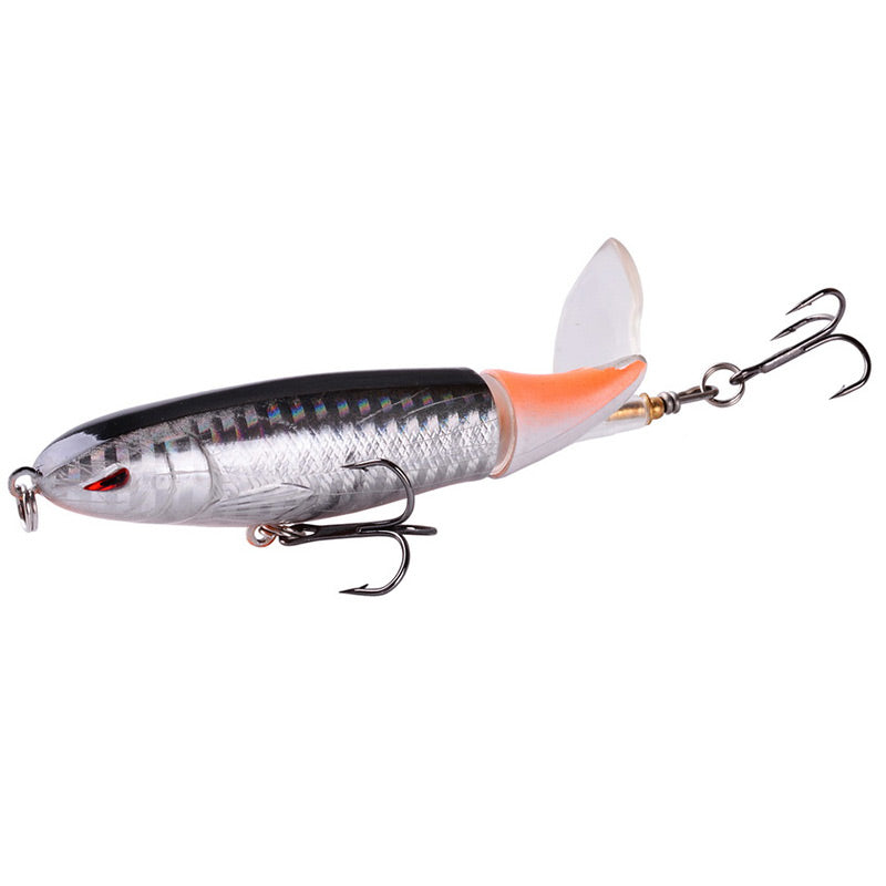 🔥1+1 zdarma🔥Plovoucí rybářská nástraha s přívlačí a ocasem na prach🎣