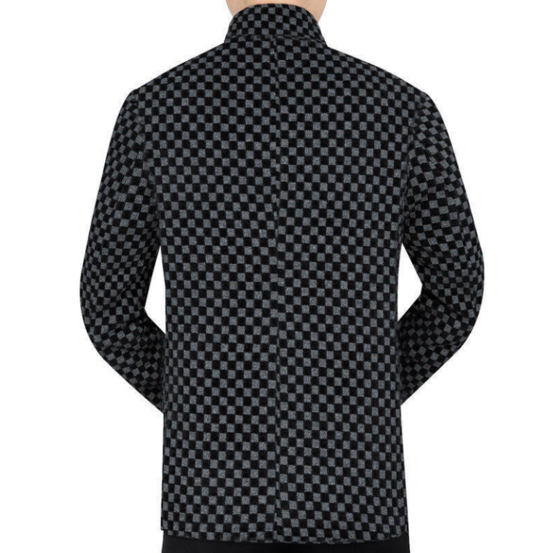 Stylová pánská kašmírová vycpaná bunda