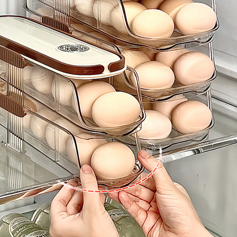 🥚🥚Čistý kuchyňský organizér na vajíčka do bočních dveří lednice