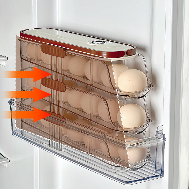 🥚🥚Čistý kuchyňský organizér na vajíčka do bočních dveří lednice