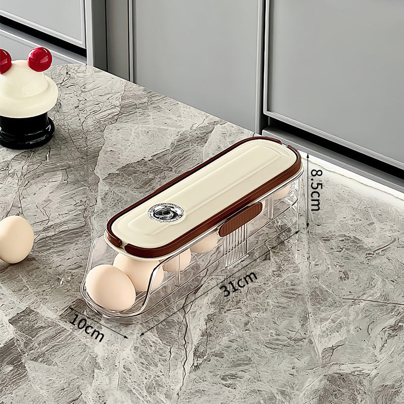 🥚🥚Čistý kuchyňský organizér na vajíčka do bočních dveří lednice