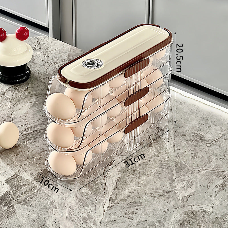 🥚🥚Čistý kuchyňský organizér na vajíčka do bočních dveří lednice