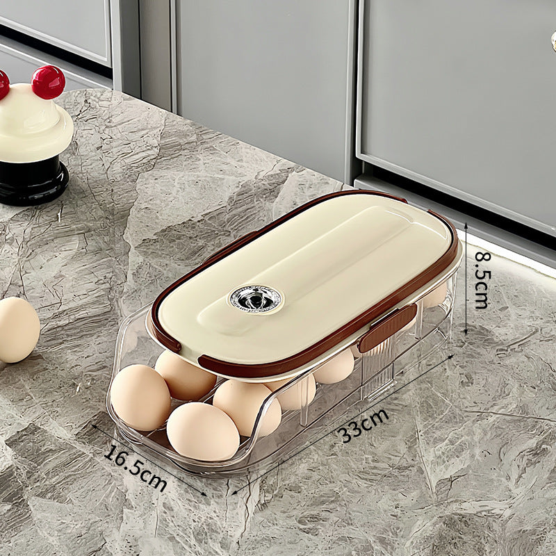 🥚🥚Čistý kuchyňský organizér na vajíčka do bočních dveří lednice