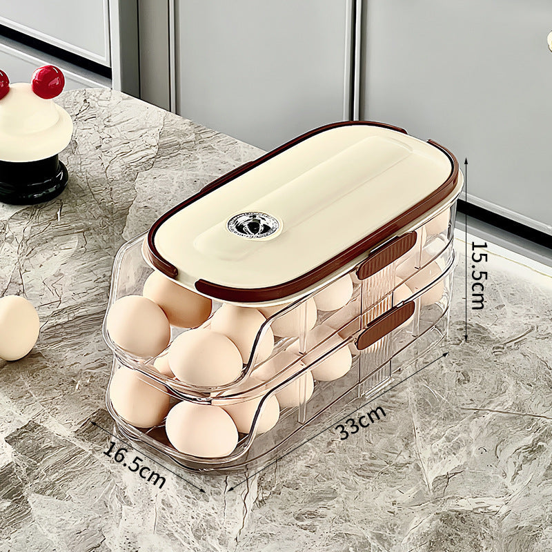 🥚🥚Čistý kuchyňský organizér na vajíčka do bočních dveří lednice