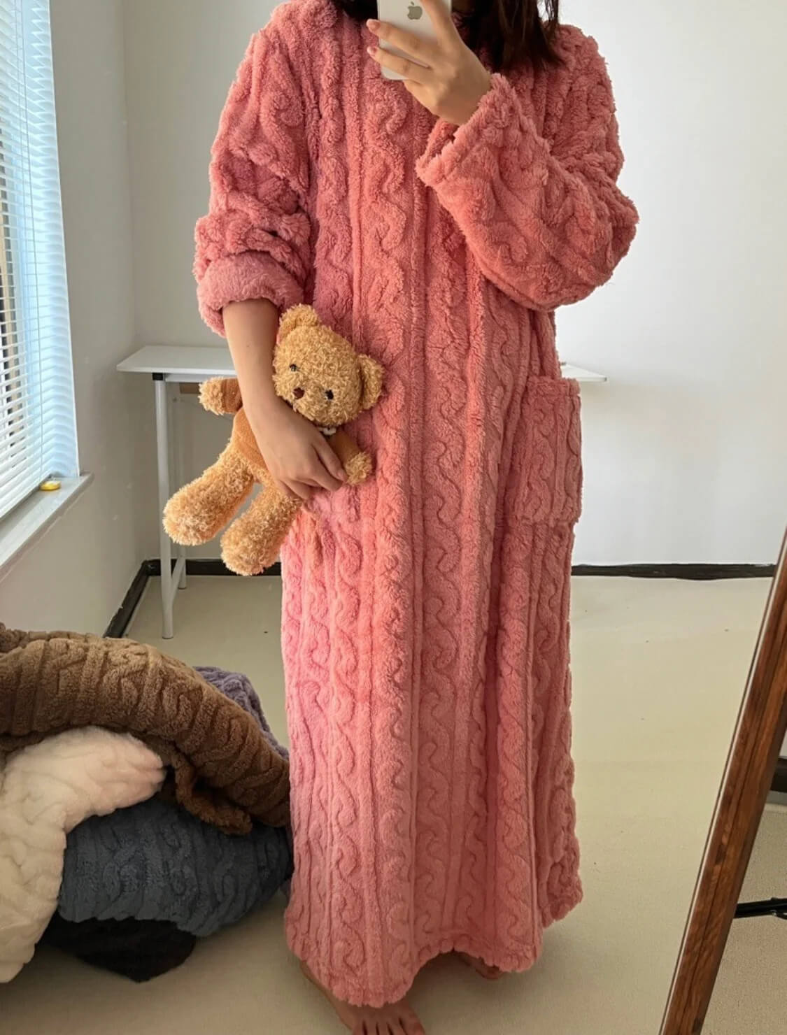 ❄️⏰ Zimní spodní prádlo Coral Fleece