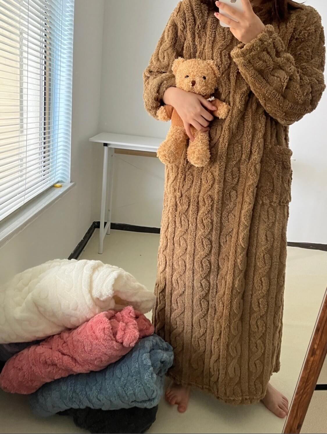 ❄️⏰ Zimní spodní prádlo Coral Fleece