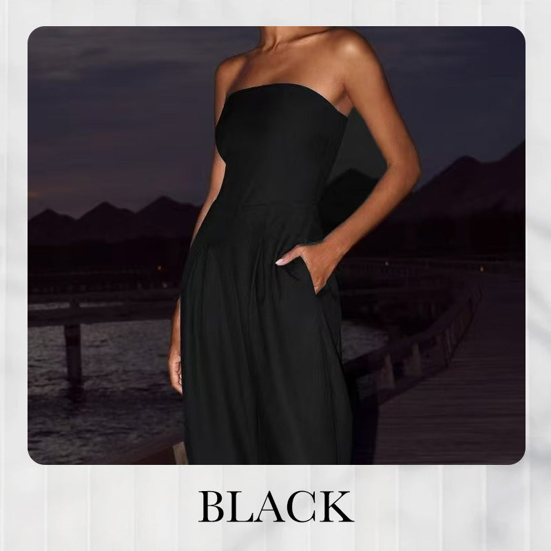 【S-XL】👗Dámský svetr bez ramínek s kapsami