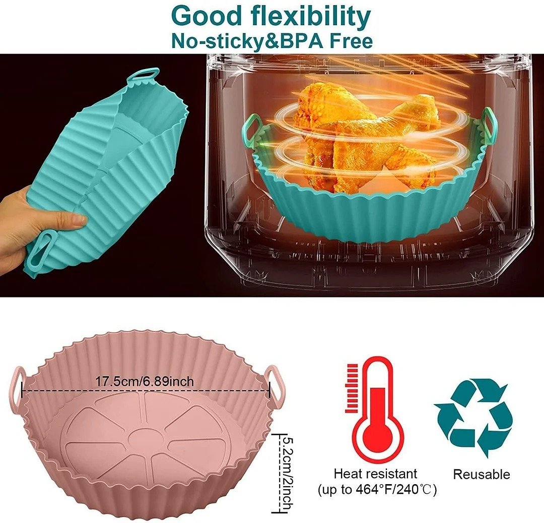 🔥 Při koupi 3 získáte 2 zdarma 🔥Silikonový pečicí plech Air Fryer🥘