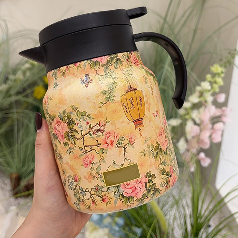 🍵1000ml vakuově izolovaná čajová konvice se sítkem