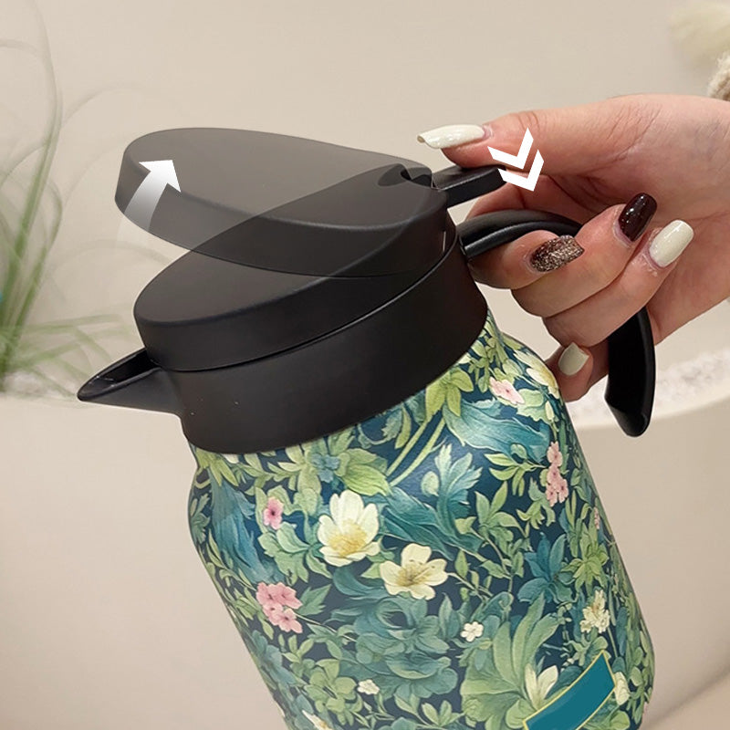 🍵1000ml vakuově izolovaná čajová konvice se sítkem