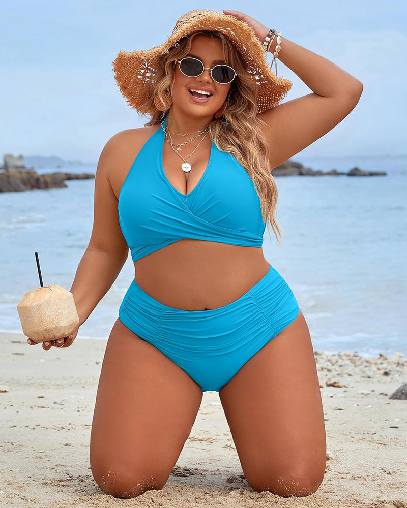 🔥👙Plavky, které tvarují bříško, decentní bikiny s vysokým pasem