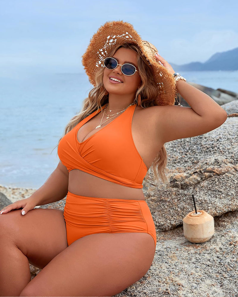 🔥👙Plavky, které tvarují bříško, decentní bikiny s vysokým pasem