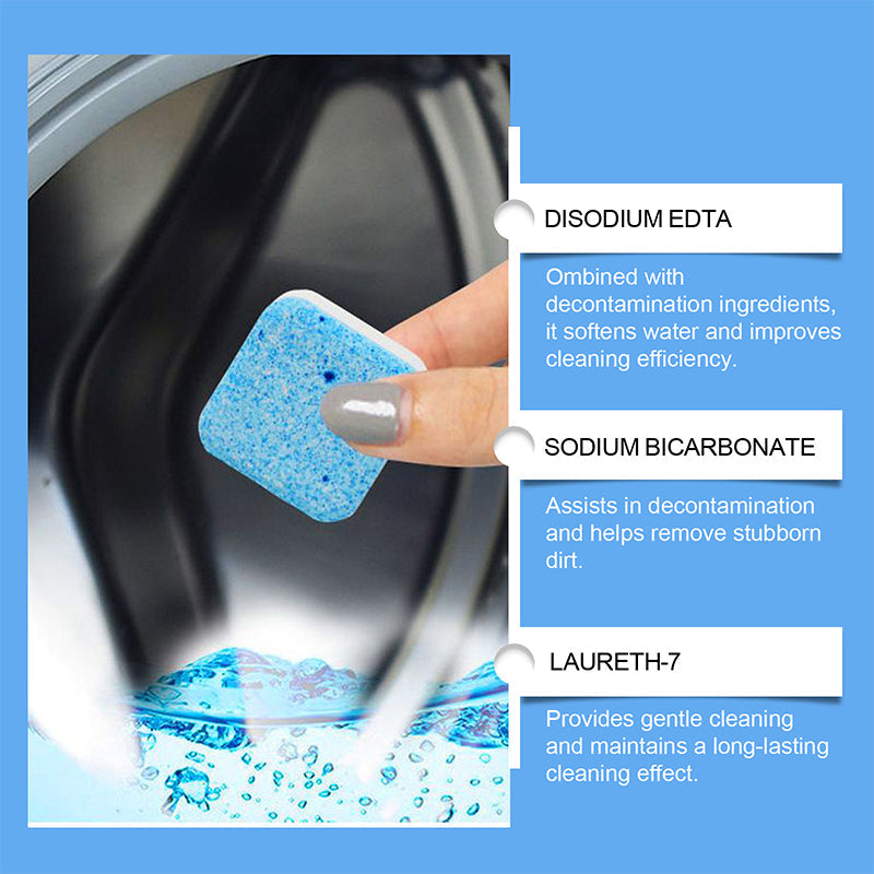 ✨Výkonné čisticí tablety do pračky - Rychlé čištění✨