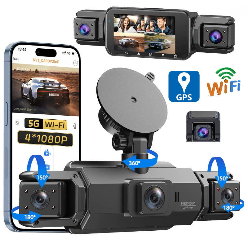 🔥4CH HD kamera do auta s nočním viděním