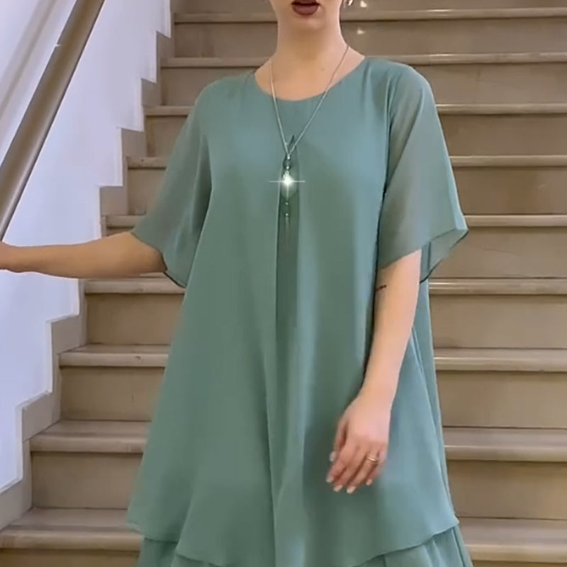 🔥👗 Volné dámské šaty v jednobarevném provedení