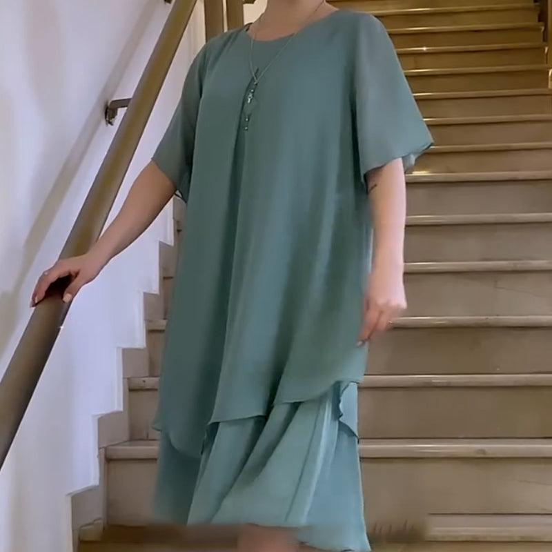 🔥👗 Volné dámské šaty v jednobarevném provedení