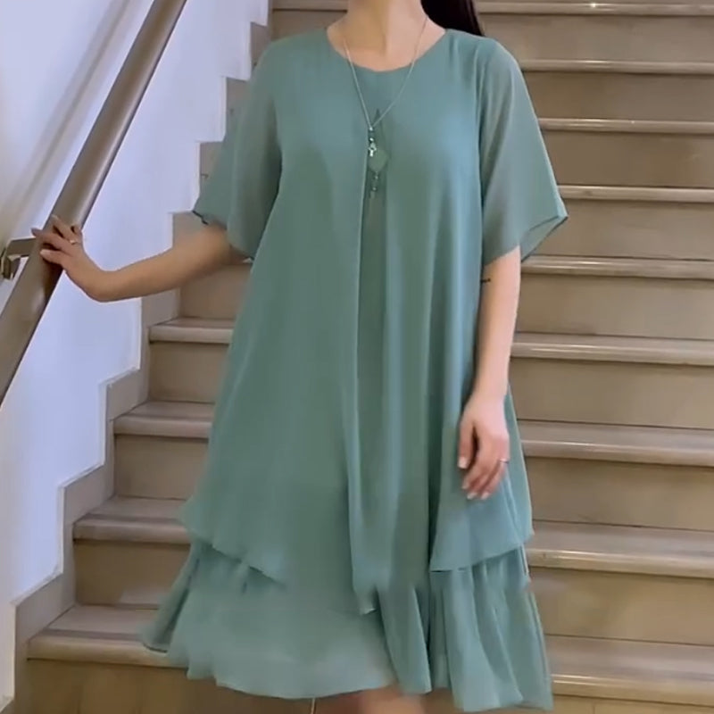 🔥👗 Volné dámské šaty v jednobarevném provedení