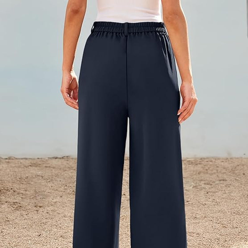 🌸Dámské kalhoty s vysokým pasem a rovnými nohavicemi👖