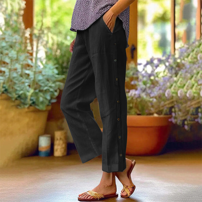 👖Jednobarevné ležérní kalhoty
