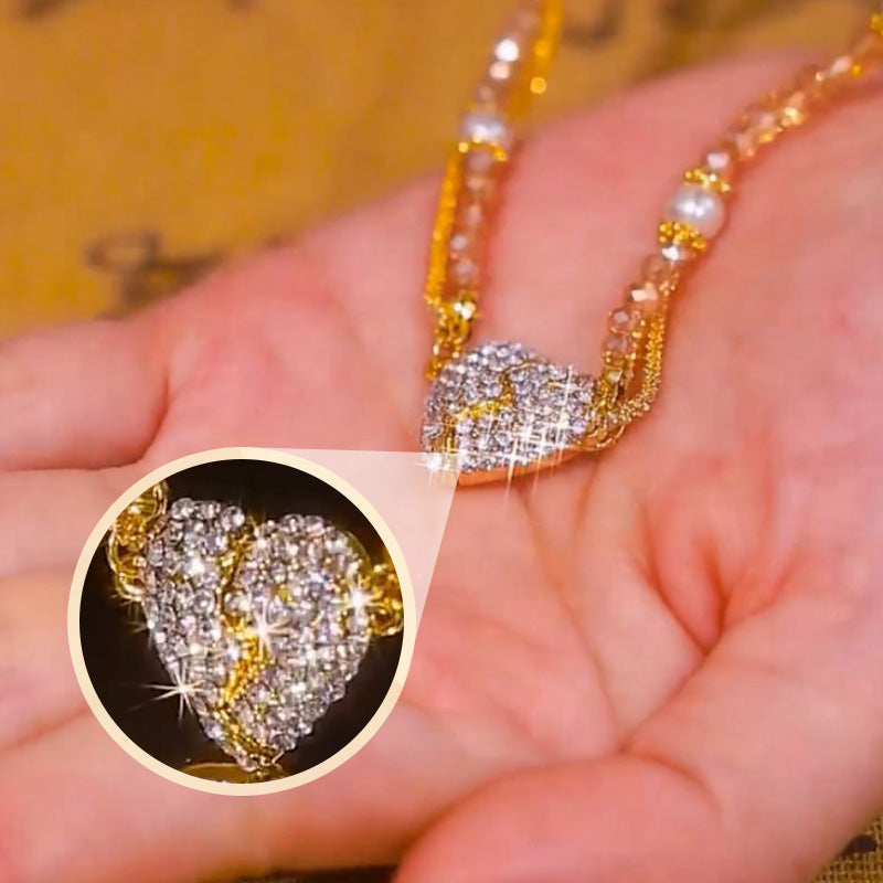 ⏳Časově omezená speciální nabídka⏰Párované náhrdelníky s přívěskem ve tvaru srdce s magnetem💖