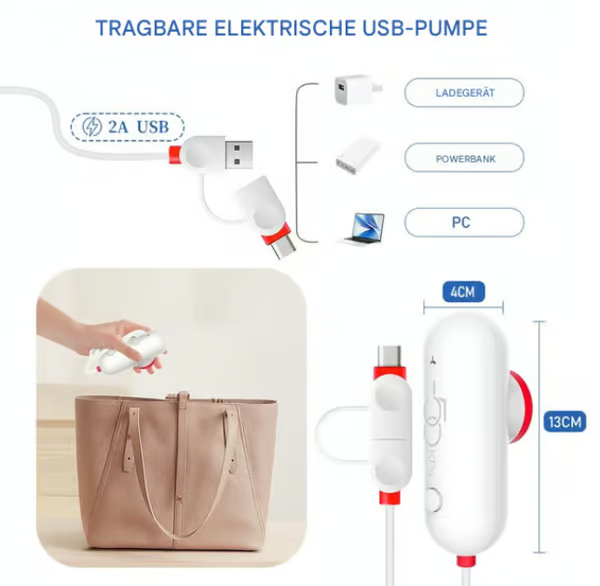 🔥 Elektrický vakuový kompresní vak s USB