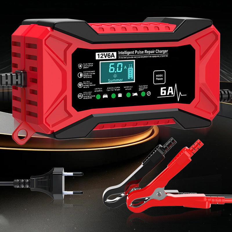 🔥 Chytrá nabíječka baterií do auta a motocyklu - 220V - EU zástrčka 🚗⚡