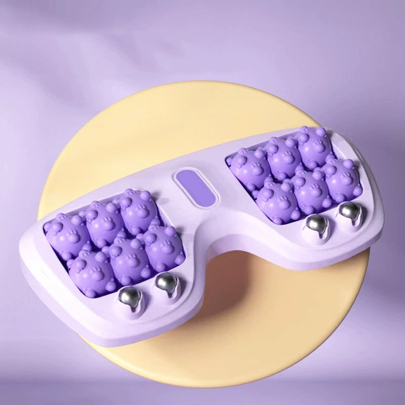 💜🦶 Přenosný dvojitý masážní přístroj na nohy - relaxace kdekoli a kdykoli