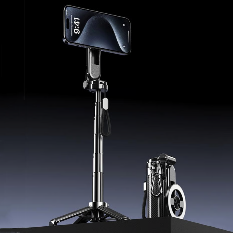 ✨️Wielofunkcyjny kijek do selfie 4 w 1 z obrotem o 360° i magnesem