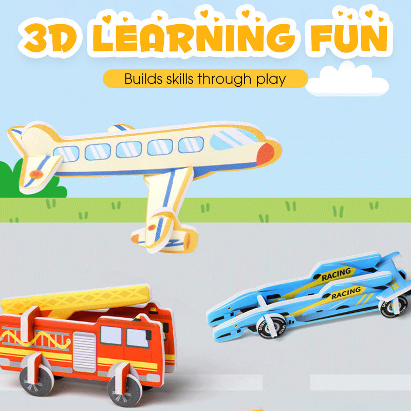 🎨3D vzdělávací puzzle pro děti