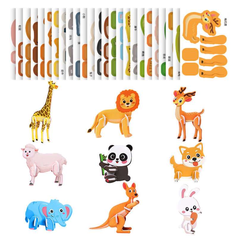 🎨3D vzdělávací puzzle pro děti