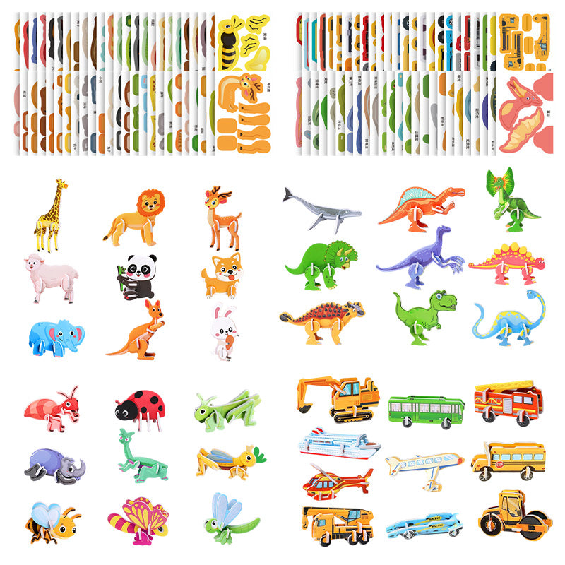 🎨3D vzdělávací puzzle pro děti
