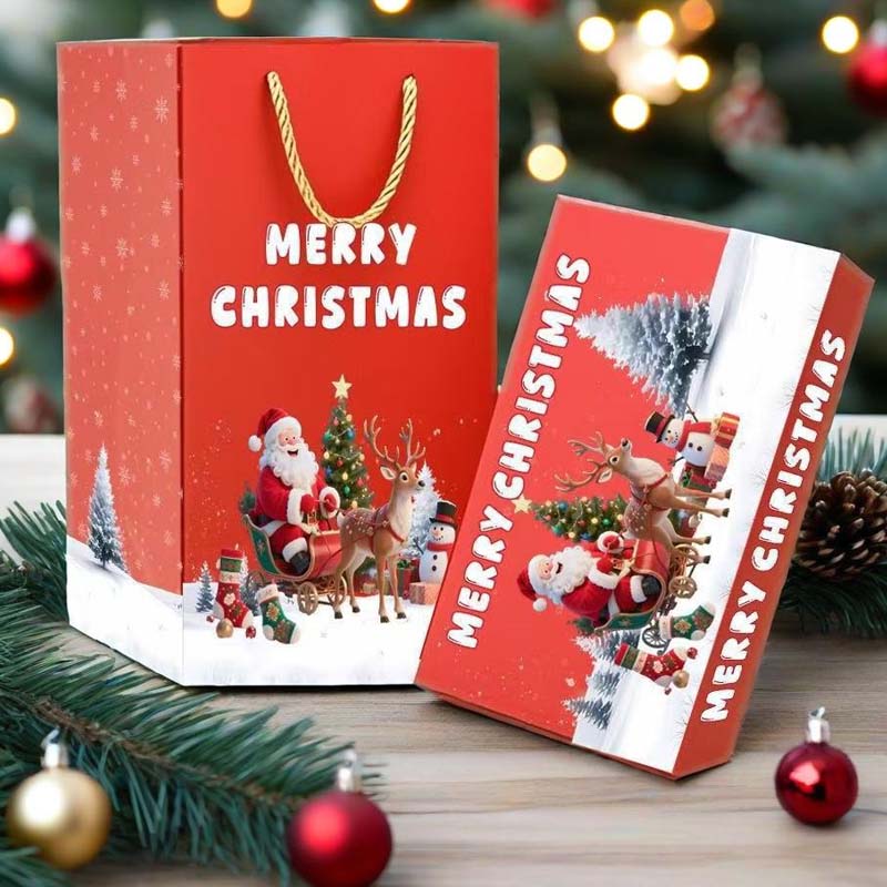 🎅 Unikátní skládací vánoční dárková krabička🎄✨