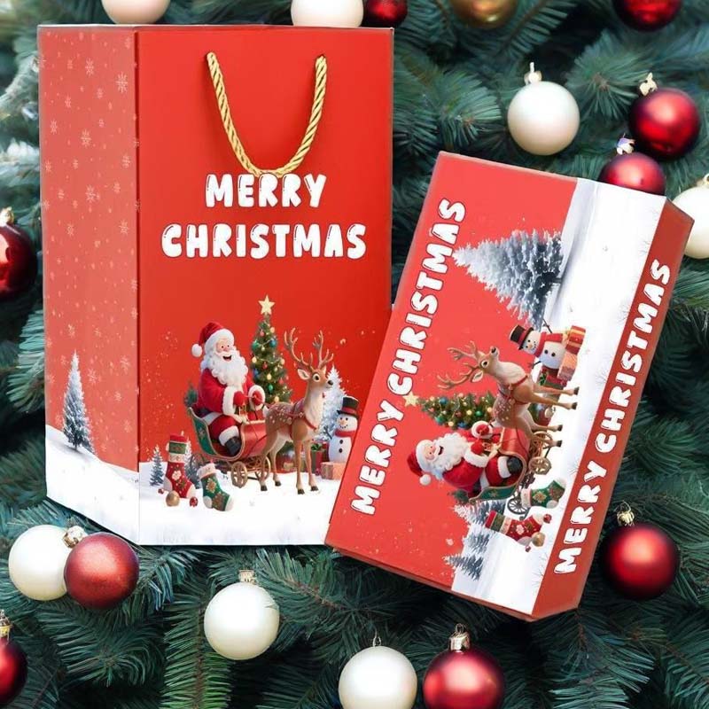 🎅 Unikátní skládací vánoční dárková krabička🎄✨